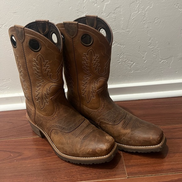 Ariat Hybrid Roughstock Square Toe Cowboy Boot - Picture 3 of 7